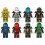 8Pcs Ninjago Motorcycle Set Minifigures Ninja Mini Figures Blocks Παιχνίδια για παιδικά δώρα για παιδιά 2