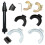 (Red) 16Pcs Coil Spring Compressor Set Suspension Spring 8