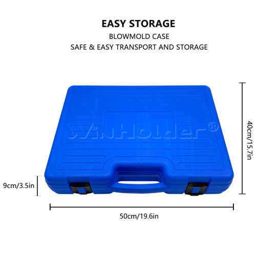 (Blue) 16Pcs Coil Spring Compressor Set Suspension Spring 2