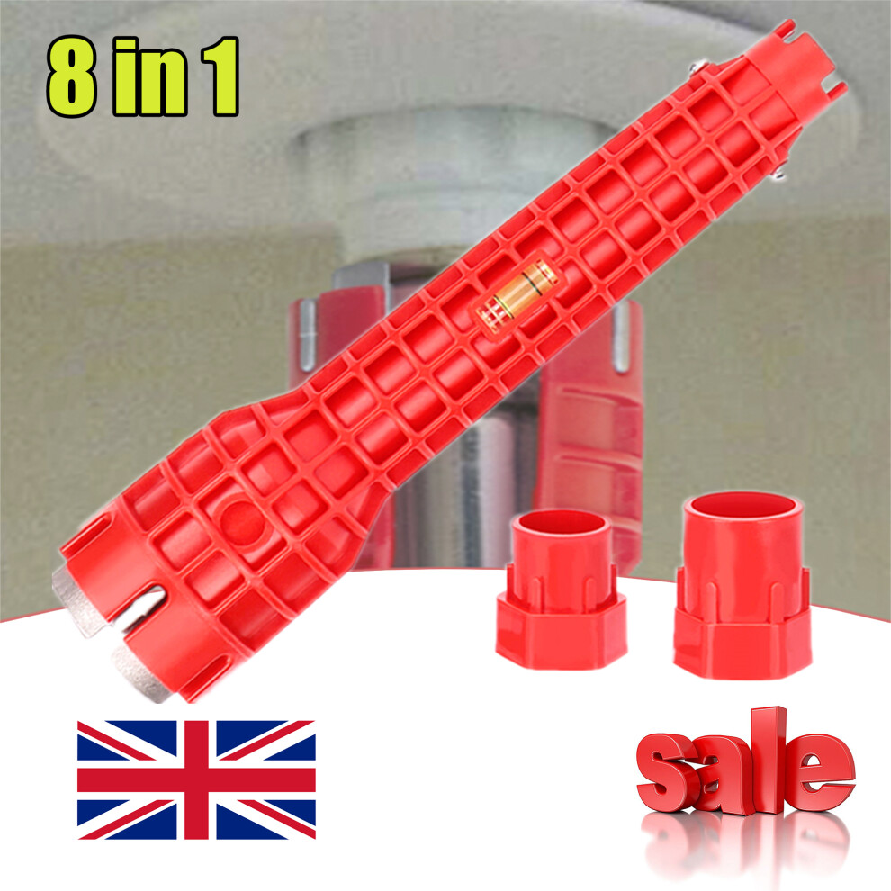 8 in1 Sink Basin Faucet Wrench Install Tap Spanner Installer Tools