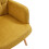 Living And Home (Yellow) Upholstered Wingback Armchair with Footstool 6