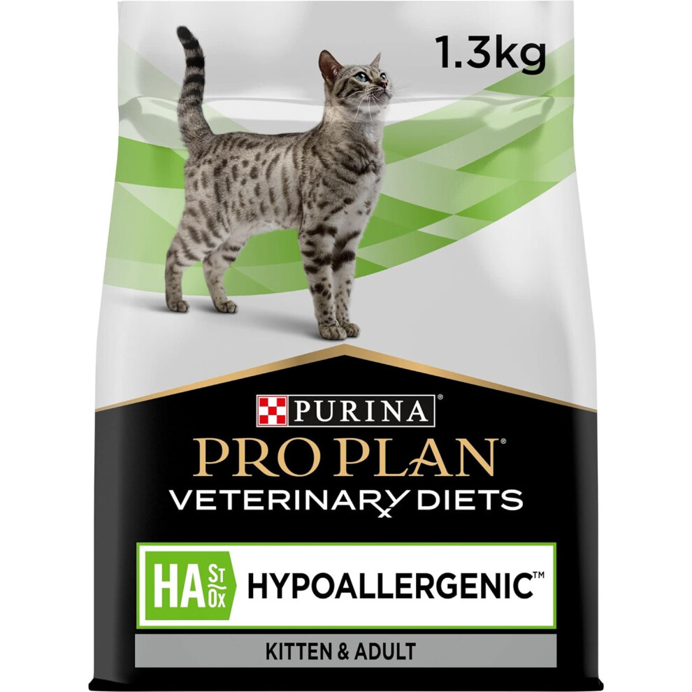 PRO PLAN VETERINARY DIETS HA Hypoallergenic Dry Cat Food 1.3kg