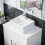 Onken 500mm White Vanity Cabinet and Small Rectangle Counter Top Basin Unit 3