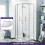 Saturn Quadrant 800mm Shower Enclosure & Tray Bathroom 1