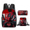 (6) Deadpool Student School Bag Backpack Lunch Bag Pencil Case 3PCS 1