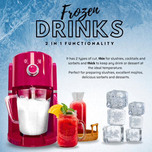 Ice Crusher Slush Machine Frozen Drinks, Electric Ice Crusher 2