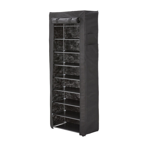 Living And Home 10-Tier Shoe Cabinet with Roll-Up Door 2