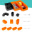 Gr8 Home 44 Pcs Pegboard Shelf Tool Organiser Wall Mount Shelves Storage Rack 4