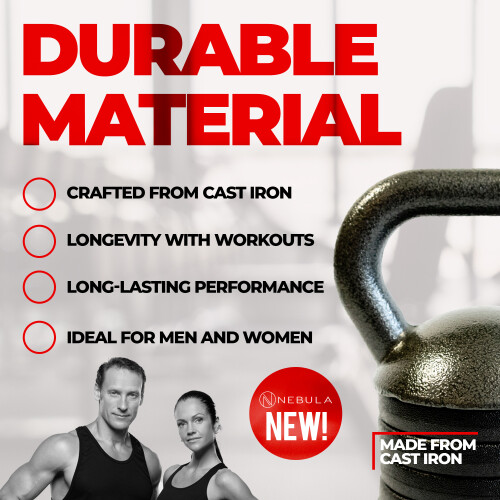 Nebula Nebula Adjustable Cast Iron Grey Heavy Duty Kettlebell 1