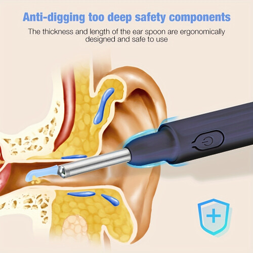 (Blue) Ear Cleaner Built-in Wifi with Hd Camera 2