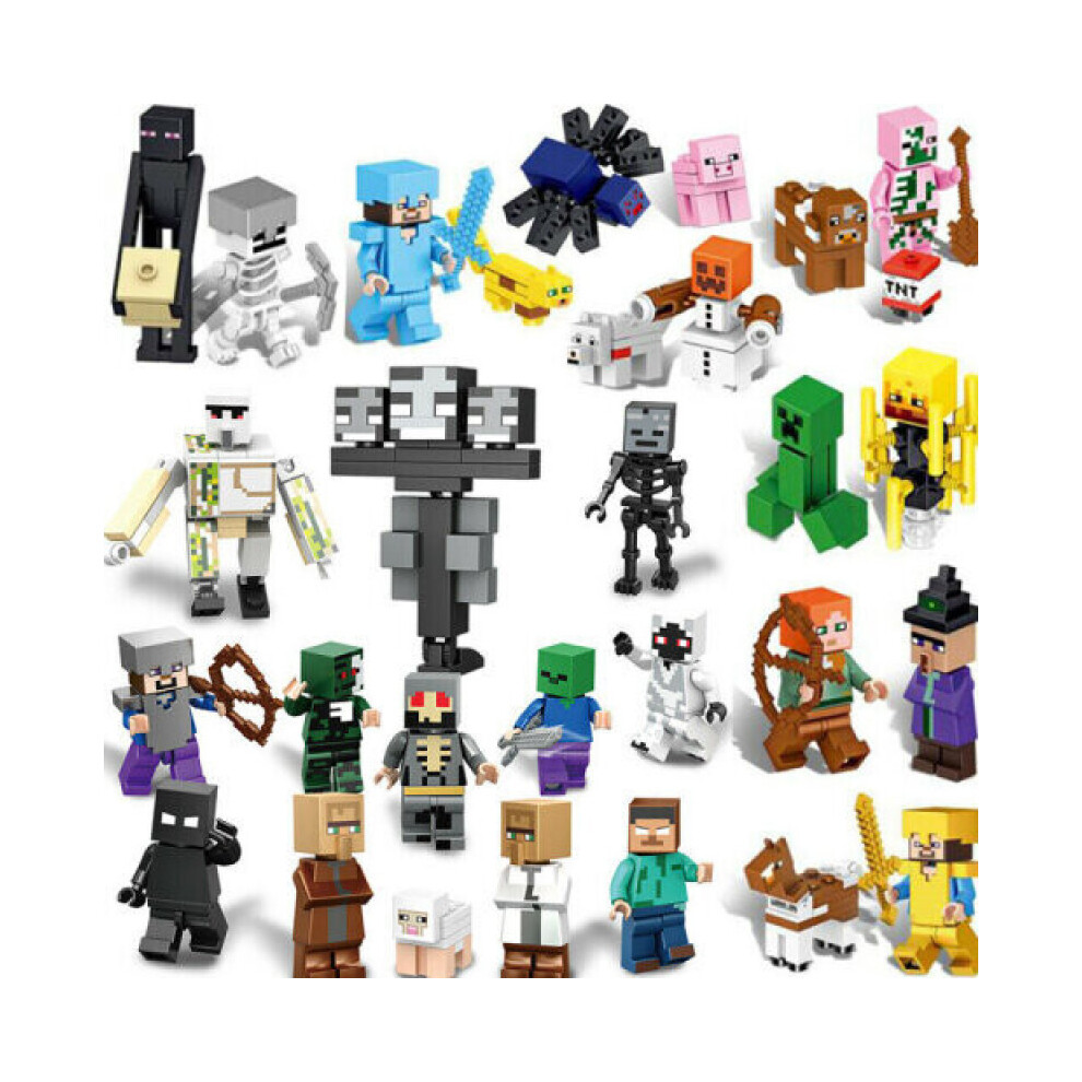 29Pcs Minecraft Series Building Blocks Minifigure Mini Toys