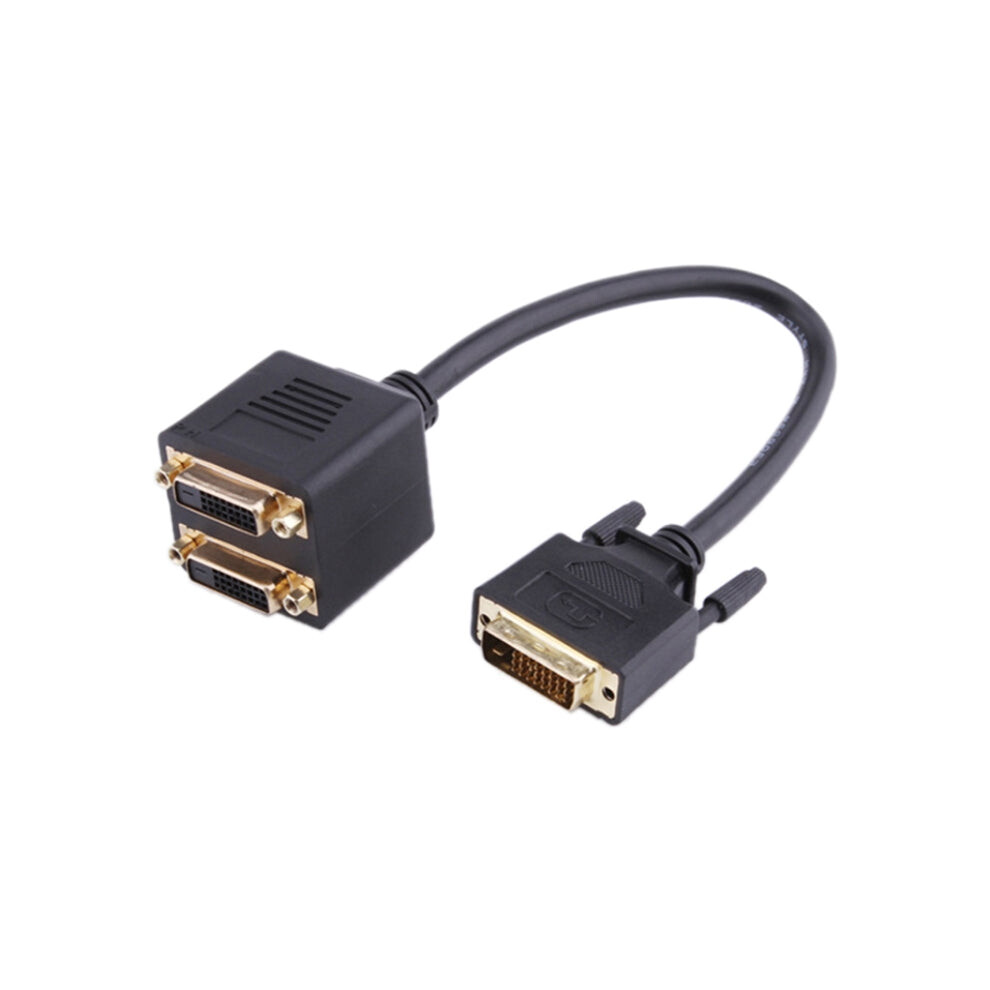 24+1 Dvi Male To 2 Dvi Female Cable Adapter, Length: 30Cm 9102533795222
