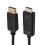 4K x 2K DP to HDMI Converter Cable, Cable Length: 1.8m(Black) 3