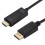 4K x 2K DP to HDMI Converter Cable, Cable Length: 1.8m(Black) 4