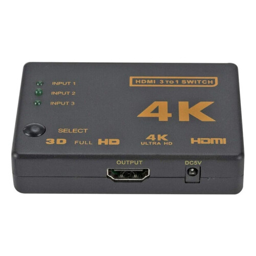 5 PCS/Set 4K 3 into 1 out HDMI Switcher With Remote Control 2