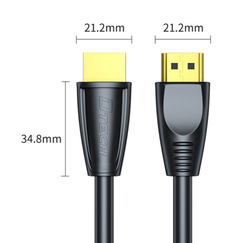 DTECH HDMI 2.0 HD Connection Cable 4K 60Hz Computer TV Connection Cable, Length: 1m 2