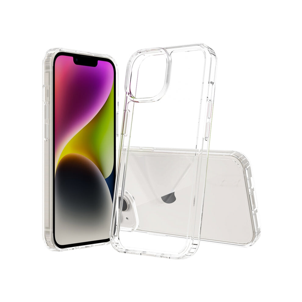 For iPhone 15 Scratchproof Acrylic TPU Phone Case(Transparent)