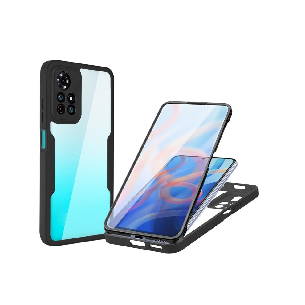 For Xiaomi Redmi Note 11 Acrylic + Tpu 360 Degrees Full Coverage Phone Case(Black) Black 8166975431729