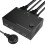 KC-KVM202 430HZ Dual Screen Extension Replication Dual Channel HDMI Different Display  KVM Switch(Black) 4