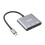 Onten 9175S 3 in 1 USB-C / Type-C to HDMI Adapter(Grey) 1