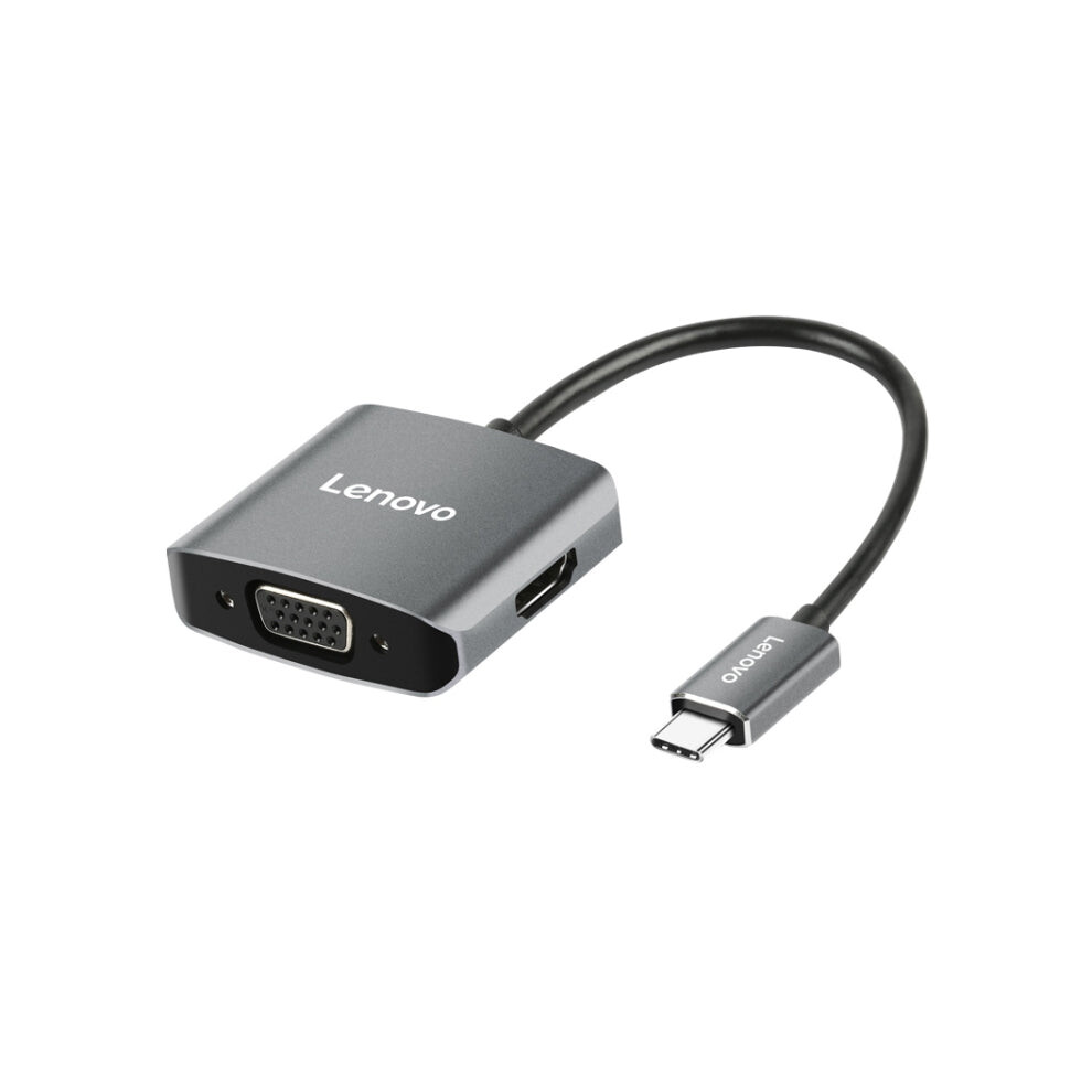 Original Lenovo C02 USB-C / Type-C to HDMI + VGA Converter