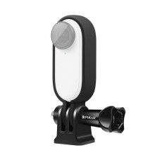 PULUZ Plastic Protective Frame Mount Cage with Tripod Base Adapter for Insta360 GO 2(Black)