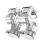 R11 Press Eat Chicken Mobile Phone Trigger Shooting Controller Button Handle (Transparent) 1