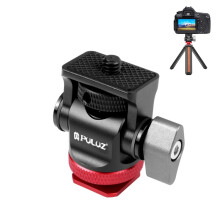 PULUZ Mini 180 Degree Swing Tripod Ball Head Cold Shoe Mount Adapter(Red)