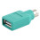 USB A Jack to mini DIN6 male Adapter (USB to PS/2)(Green) 2