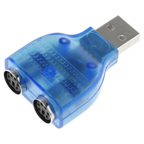 USB Male to PS/2 Female Adapter for Mouse / Keyboard 1