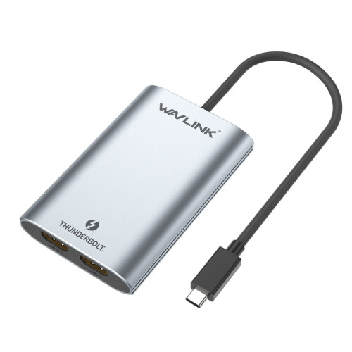 WAVLINK WL-UTA02H Multi-Screen Extender Converter Thunderbolt 3 to Dual HDMI Adapter 1