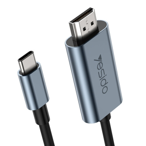 Yesido HM10 USB-C / Type-C to HDMI HD Adapter Cable, Length:2m 1