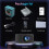 YT200 320 X 180P LED HD Mini Projector USB Powered Support Wired Connection Phone Screen(Black) 8