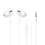 WK YA11 3.5mm Interface Wired Earphone,Length: 1.2m (White) 1