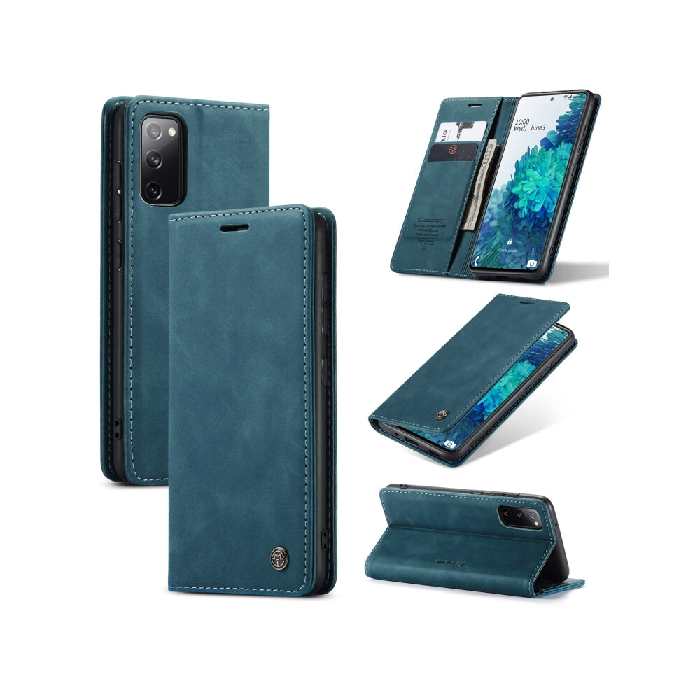 For Samsung Galaxy S20 Fe Caseme 013 Multifunctional Horizontal Flip Leather Case With Holder & Card Slot & Wallet(Blue) Blue 9411544406936