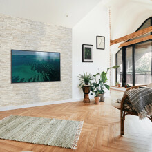 (Natural Beige, Set of 16) 3D Wall Panels (95.5x48cm) - Stone Slate Effect Wall Panelling