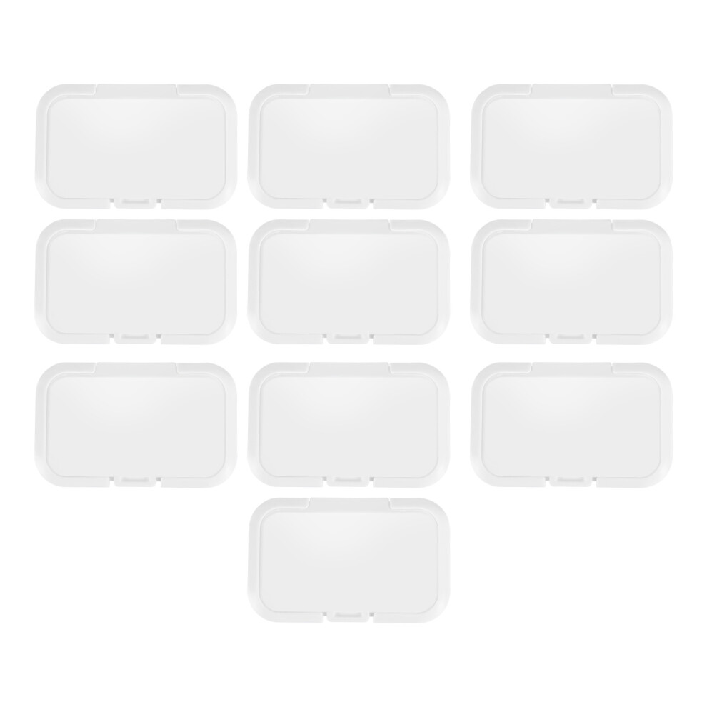 Lot de 10 lingettes réutilisables pour bébé avec couvercle en papier humide