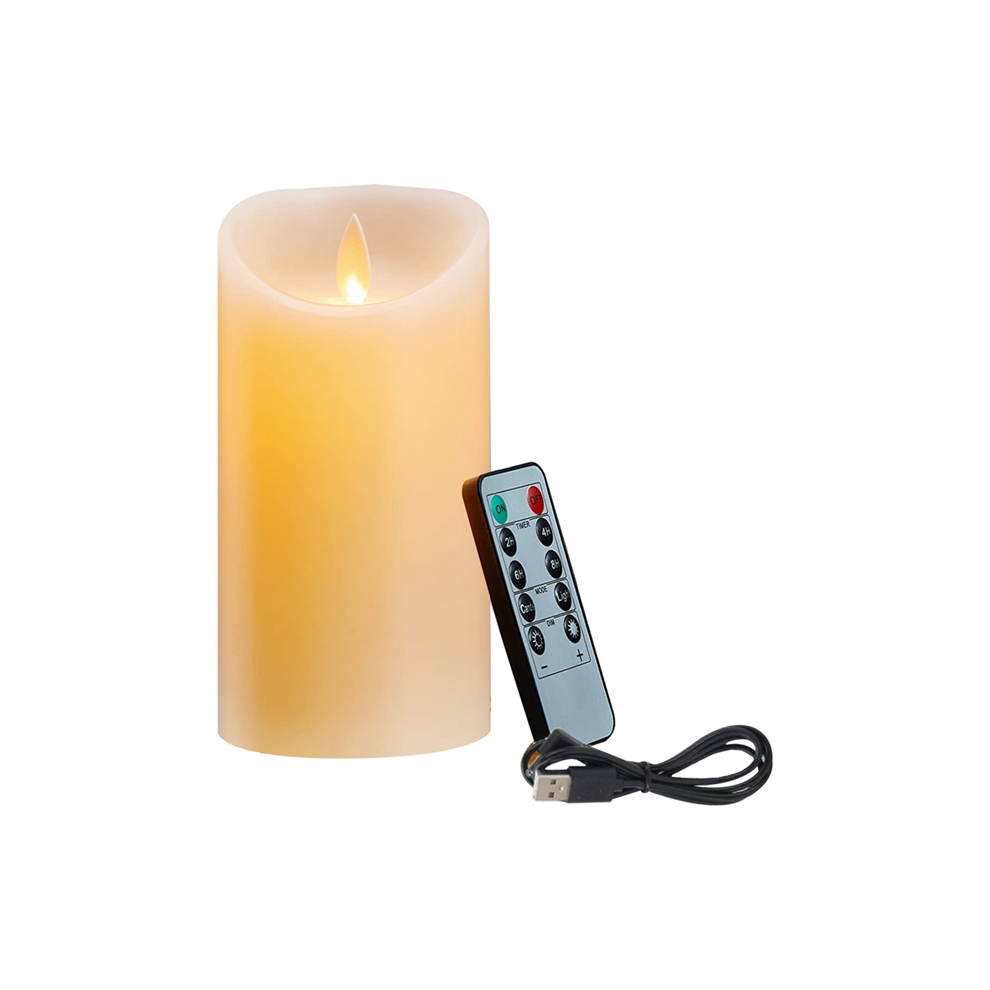 LED Candles, Flickering Flameless Candles, Rechargeable Candle,10cm