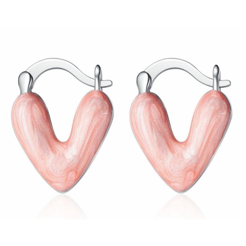 018 Love Drop Glaze Earrings Niche Design Earrings Fashionable Earrings Buckle-image-OPC-PF7W689-NEW