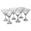 (6) 190ml Martini Drinking Cocktail Glassware Set 1