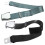 Two Point Aircraft Buckle Adjustable Seat Belt Extended Band 2