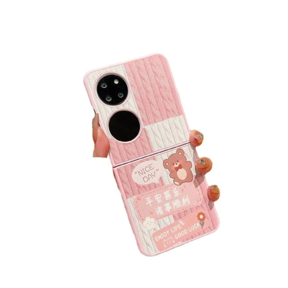 04 Cartoon Phone Case Anti Drop For Huawei Pockets Pink 766262126628
