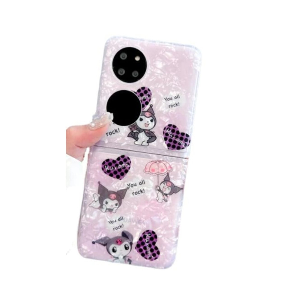 054 Cute Cartoon Foldable Phone Case For Huawei Pockets 766262127120