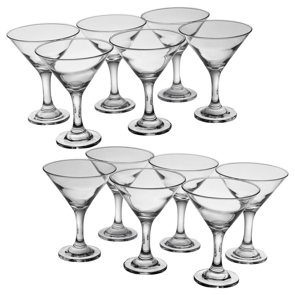 (12) 190ml Martini Drinking Cocktail Glassware Set