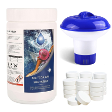 (1KG Chlorine Tablet+Dispenser) Chlorine Tablets With Floating Dispenser