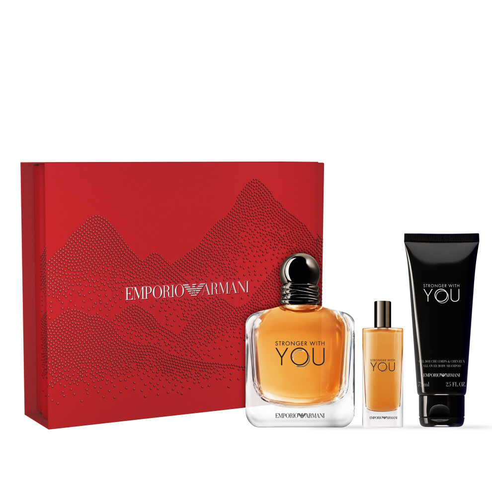 Emporio Armani 100ml EDT 75ml Shower Gel & 15ml EDT 2024 Gift Set