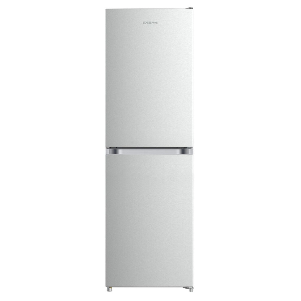 Statesman F01754lfs Freestanding 50/50 Fridge Freezer Low Frost With 4 Freezer Compartments, Silver