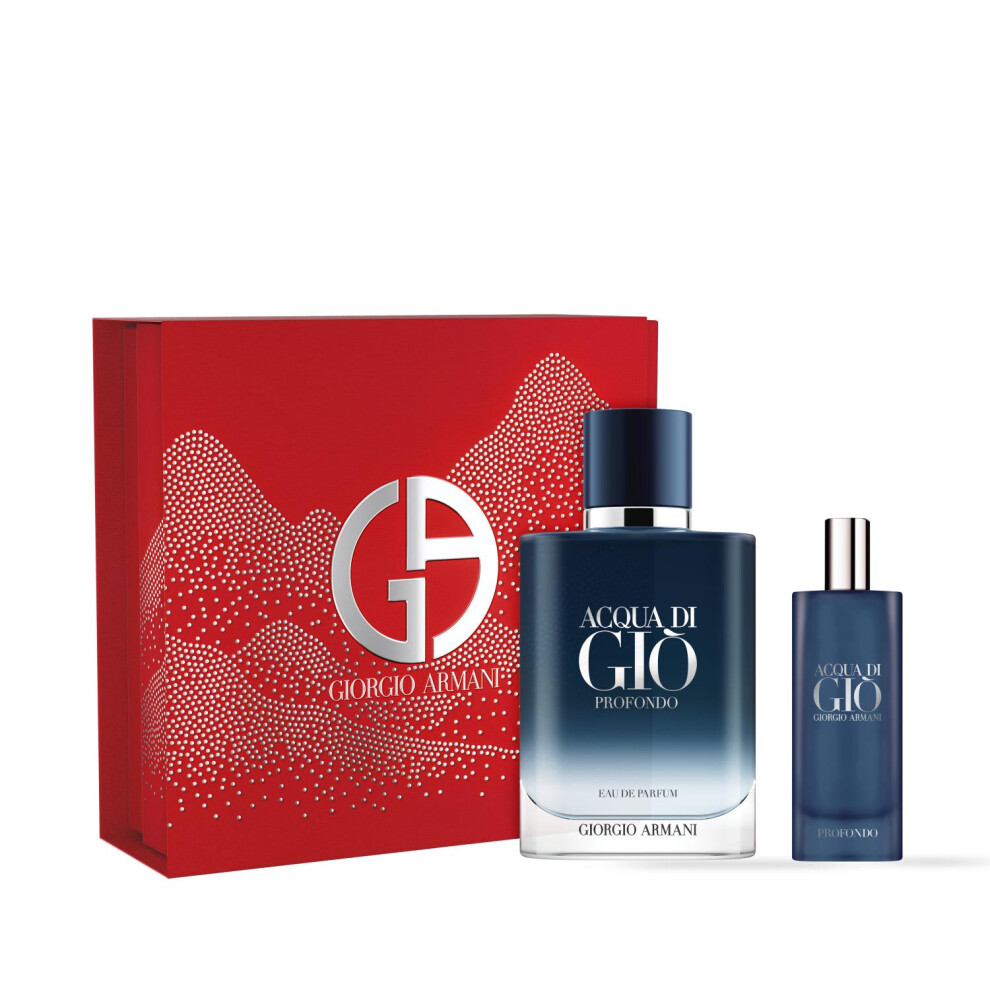 Giorgio Armani Acqua Di Gio Profondo 100ml EDP & 15ml Travel Spray