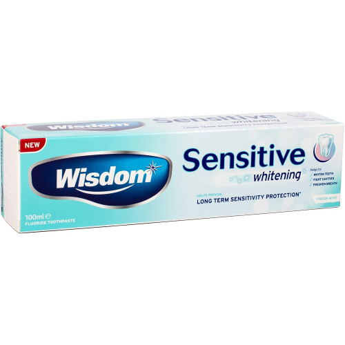 Wisdom Wisdom Whitening Fluoride Toothpaste, 100ml