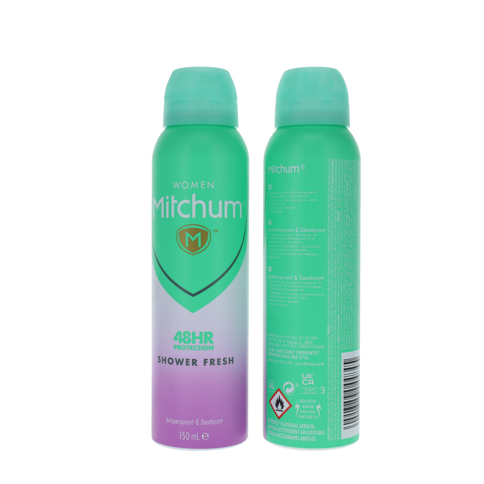 Mitchum Women Shower Fresh Antiperspirant & Deodorant 150Ml Spray